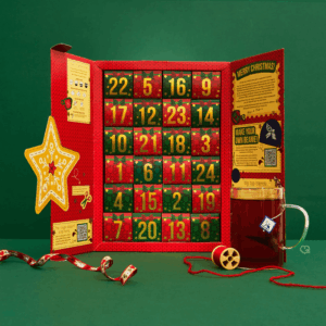 Bird & Blend Tea Advent Calendar 2025 with 24 festive blends, two teas per day, plus caffeine-free options for tea lovers and gift givers.