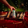 BrewDog Advent Calendar 2025 featuring 24 craft beers plus exclusive glass and badge in festive gift box design.