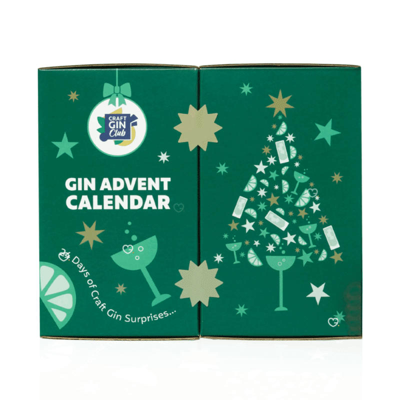 Craft Gin Advent Calendar 2025 with 24 double measures (5cl) of hand-picked craft gin ideal for man gift