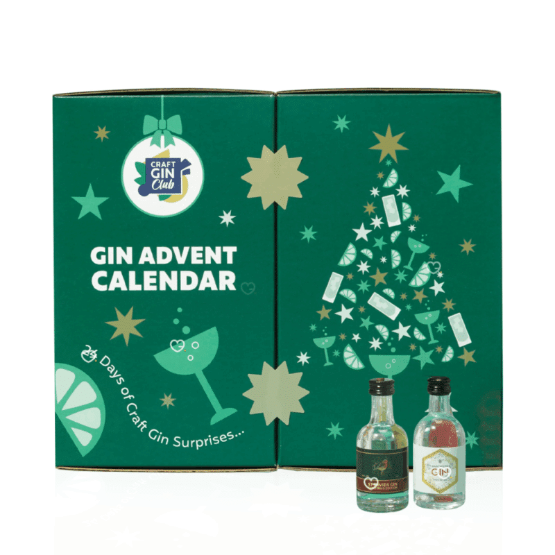 Craft Gin Advent Calendar 2025 with 24 double measures (5cl) of hand-picked craft gin ideal for man gift