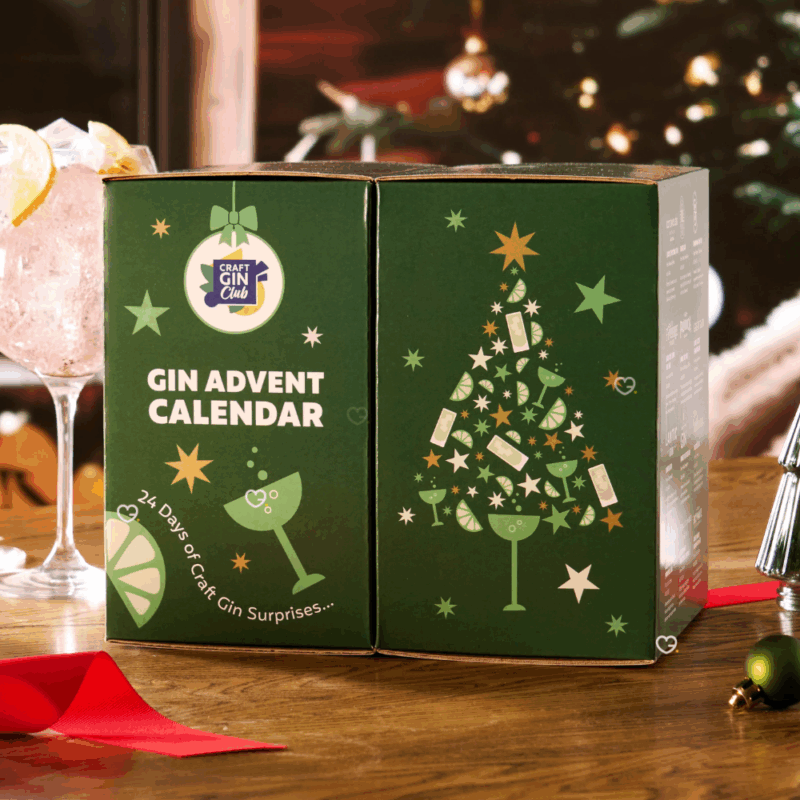 Craft Gin Advent Calendar 2025 with 24 double measures (5cl) of hand-picked craft gin ideal for man gift