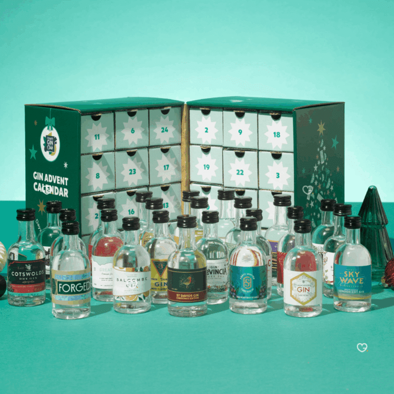 Craft Gin Advent Calendar 2025 with 24 double measures (5cl) of hand-picked craft gin ideal for man gift