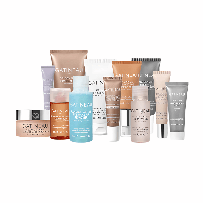 Gatineau Advent Calendar 2025 in festive pink box with 12 luxury skincare treats, including 6 full-size products.