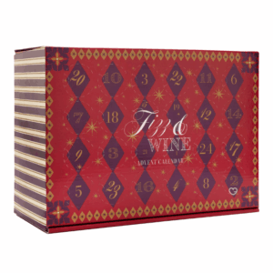John Lewis Fizz Advent Calendar 2025 with 24 miniature wines and sparkling fizz in a festive box, perfect for adults celebrating Christmas.