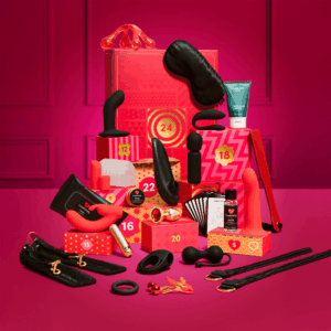 Lovehoney Advent Calendar 2025 featuring 24 sensual surprises, including Womanizer Classic 2, We‑Vibe Sync Lite, and premium lubricants for adventurous couples.