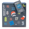 Man Stuff Advent Calendar 2025 with 24 men’s grooming gifts including beard shampoo, face wash, moisturiser and tools for modern men.