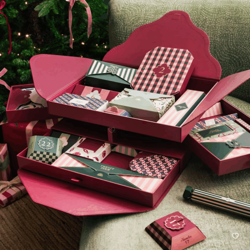 Papier Advent Calendar 2025 with 24 luxury stationery gifts including journals, pens and washi tapes, perfect for design lovers.