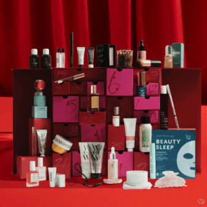 Harvey Fragrance Advent Calendar 2025 with 12 festive drawers unveiling 20 luxury perfumes from Creed, Kilian, Xerjoff and more, perfect for beauty lovers.