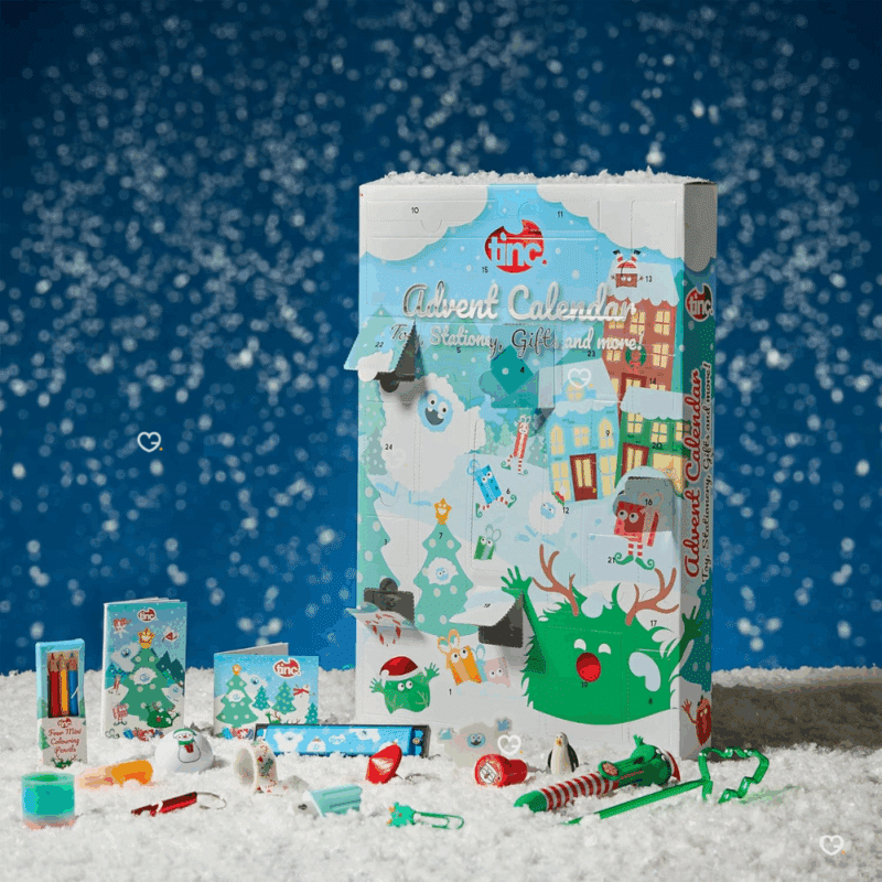 Tinc Stationery Advent Calendar 2025 is a limited edition packed with 24 individually selected stationery items for kids