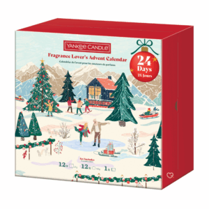 Yankee Candle Book Advent Calendar 2025 with 24 festive scented candles and holder in a luxury book design, perfect for home fragrance lovers.