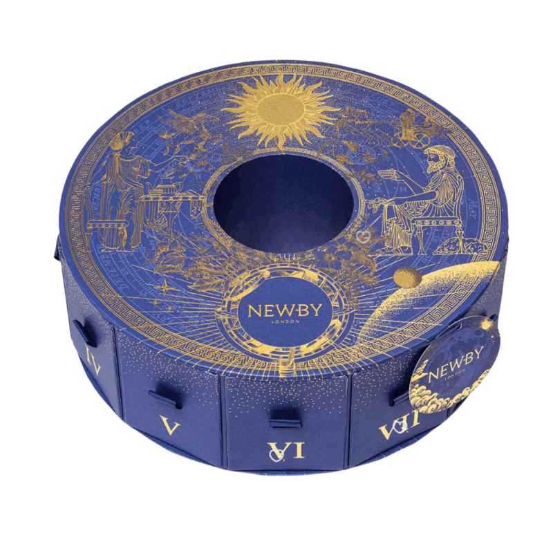 Newby Tea Advent Calendar 2025 is a festive London scene advent calendar with 24 drawers filled with premium teabags