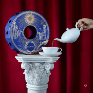 Newby Tea Advent Calendar 2025 is a festive London scene advent calendar with 24 drawers filled with premium teabags