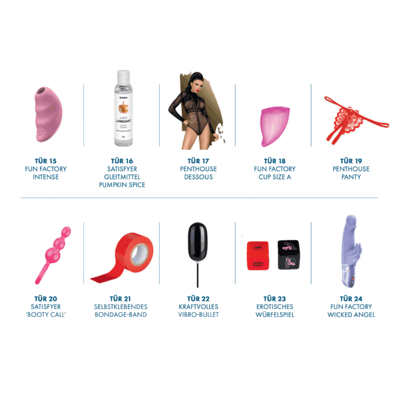 Satisfyer Deluxe Advent Calendar 2025 contains 24 adult products and accessories to explore BDSM, or simply achieve the best orgasm