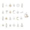 All 25 crystal ornaments of the Swarovski Advent Calendar 2026: candles, stars, snowflakes, moons, bells, an angel, a tree and the Kris Bear