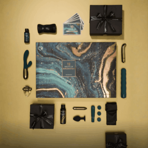 Ann Summers - 12 Nights of Exploration Advent Calendar 2025 featuring 12 sensual toys, lubricants and satin ties for adventurous couples.