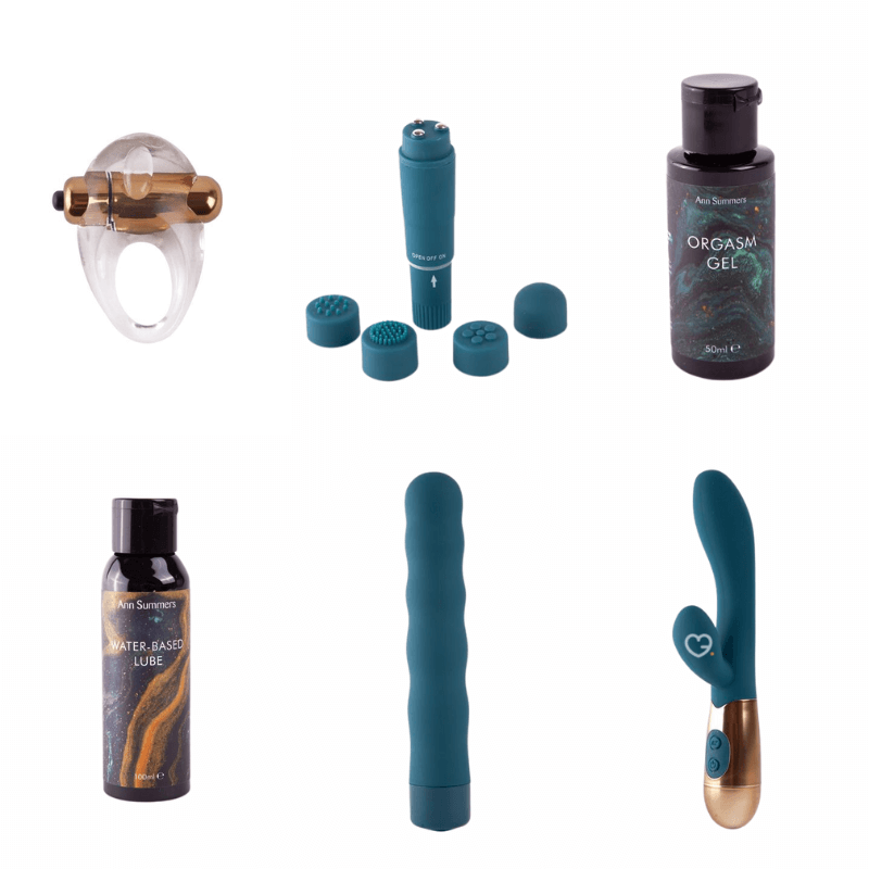 Ann Summers - 12 Nights of Exploration Advent Calendar 2025 featuring 12 sensual toys, lubricants and satin ties for adventurous couples.