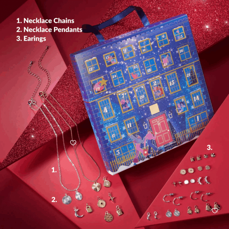 Avon Jewellery Advent Calendar 2025 includes 25 Avon’s best-selling jewellery items, featuring high-quality, gold-toned pieces