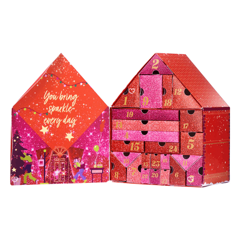 Avon beauty Advent Calendar 2025 with 24 beauty treats for face, body, hair, fragrance and makeup, perfect for festive beauty lovers.