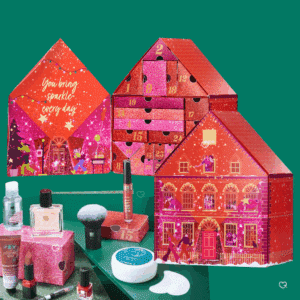 Avon beauty Advent Calendar 2025 with 24 beauty treats for face, body, hair, fragrance and makeup, perfect for festive beauty lovers.