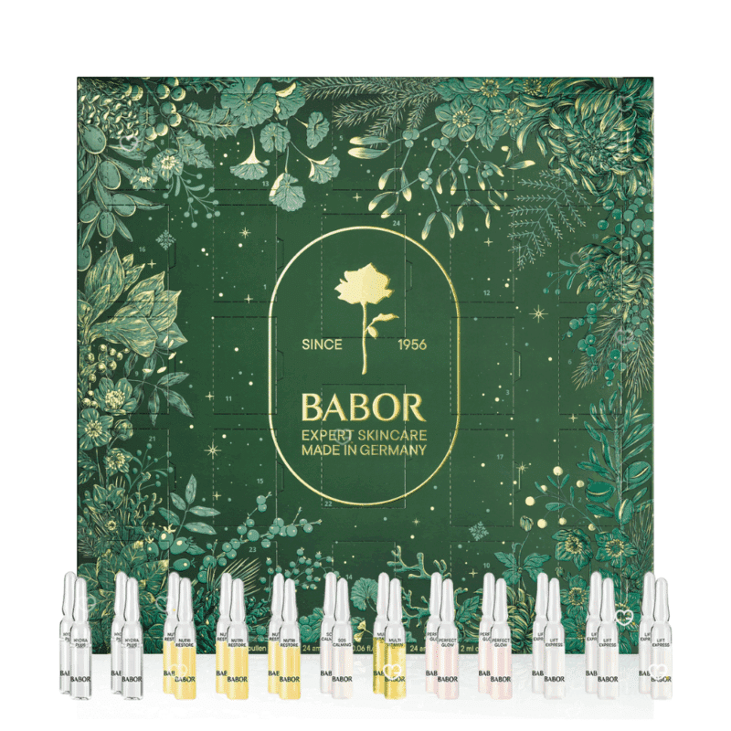 Babor Beauty Advent Calendar 2025 contains 24 perfectly coordinated ampoules for the face - for moisturising, regenerating and rejuvenating the skin.