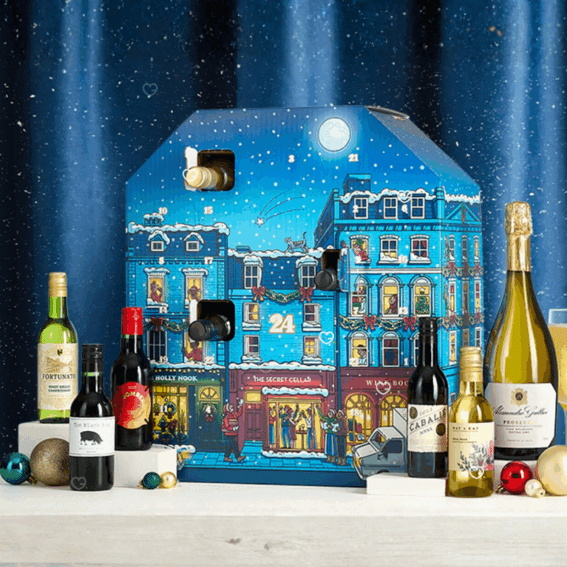 Laithwaites Advent Calendar 2025 contains 24 mini bottles of red, white and rosé wines, ideal festive gift for wine lovers.