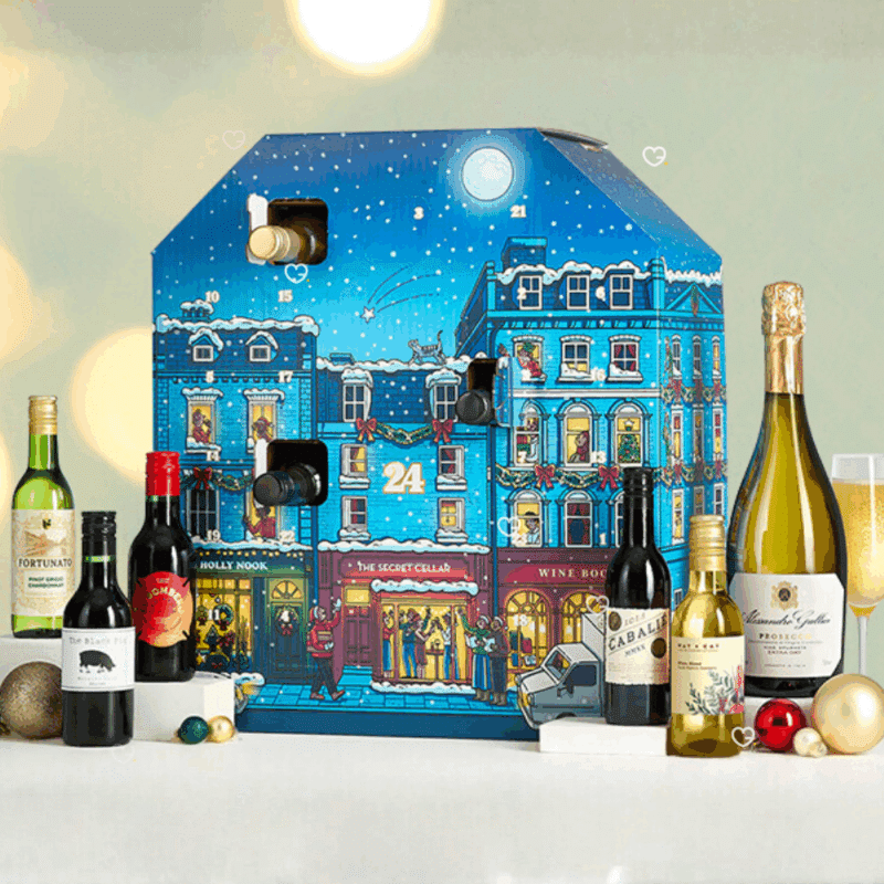 Laithwaites Advent Calendar 2025 contains 24 mini bottles of red, white and rosé wines, ideal festive gift for wine lovers.