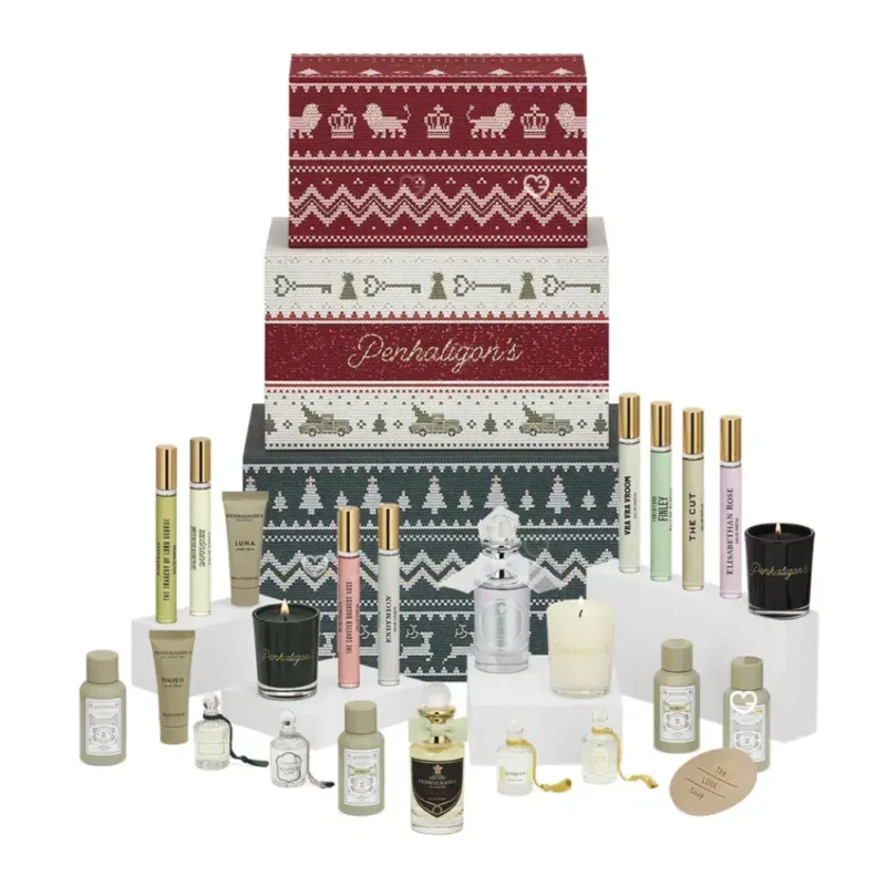 Penhaligon's Advent Calendar 2025 featuring 24 luxury mini perfumes, bodycare and home scents, perfect for fragrance lovers and gift-givers.