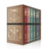 Whisky Tour of Scotland Advent Calendar 2025 is a masterfully designed set, featuring five linen-bound and gold-foiled books within a handmade, engraved wooden bookcase.
