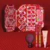 NYX Bling Box 2026 open with numbered advent doors and Fat Matte lipsticks