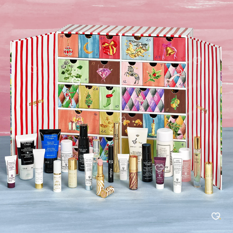 2025 Sisley Advent calendar 25 boxes containing luxurious beauty products : skincare, makeup, and haircare