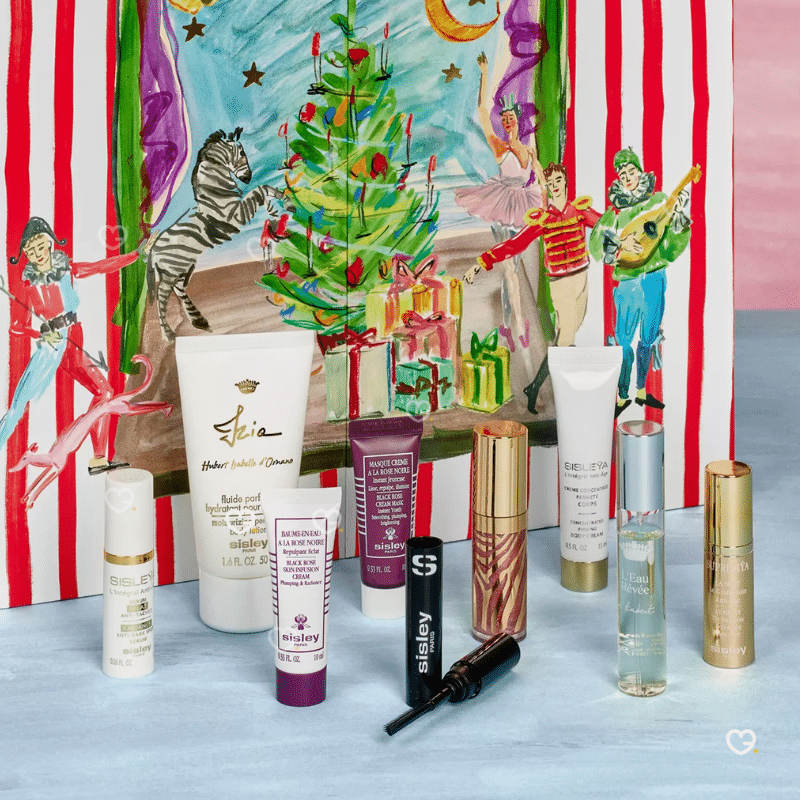 2025 Sisley Advent calendar 25 boxes containing luxurious beauty products : skincare, makeup, and haircare