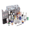 Liberty London Advent Calendar 2025, illustrated in the shape of the iconic Tudor storefront, featuring high-end skincare, makeup, and fragrance products from brands like Le Labo, Augustinus Bader, and Sisley.