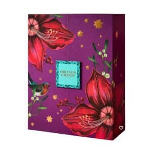 Fortnum and Mason Beauty Advent Calendar 2026 closed box with floral design