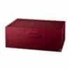 Niche Beauty Advent Calendar 2026 burgundy keepsake box with lip-shaped clasp