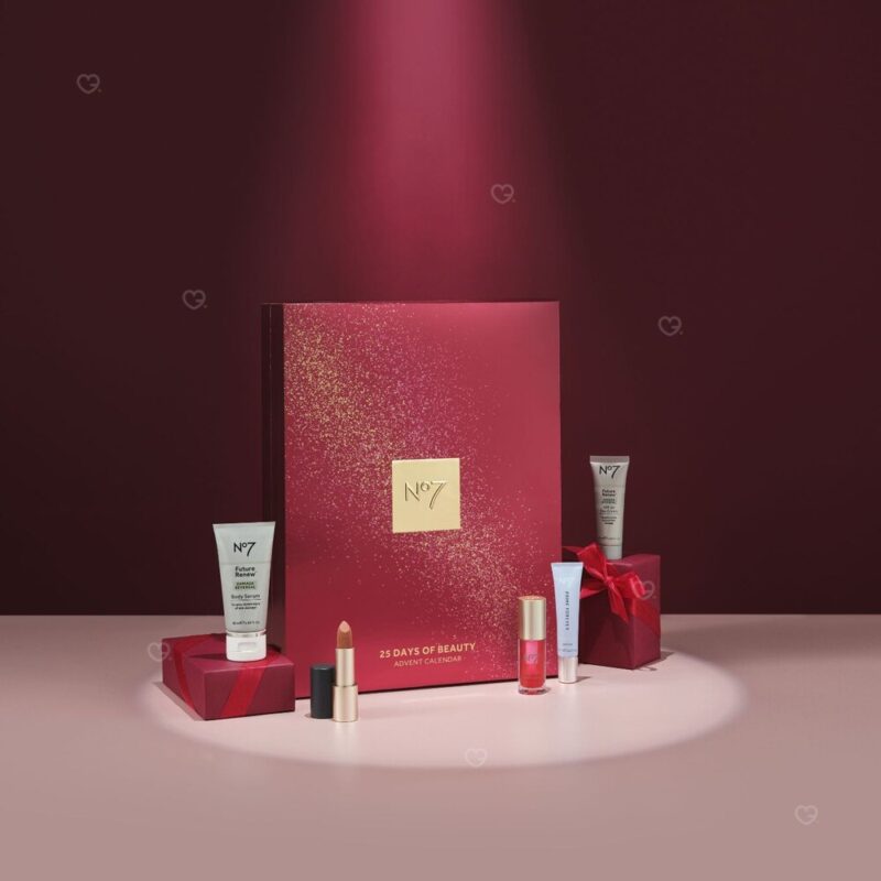 No7 beauty advent calendar 2026 contents with Future Renew skincare and makeup