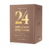 24 Days of Rum Advent Calendar 2025 with 24 rum miniatures, 2 tasting glasses and festive gift packaging.