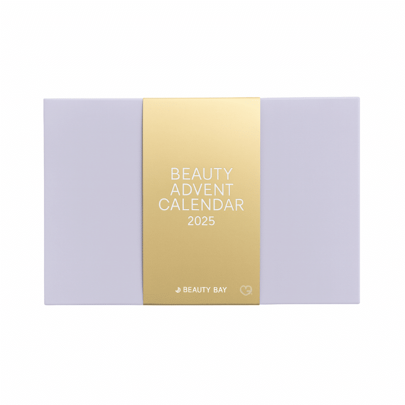 Beauty Bay Advent Calendar 2025 limited edition with 23 full-size and 4 mini makeup, skincare, haircare, and body care treats for beauty enthusiasts.