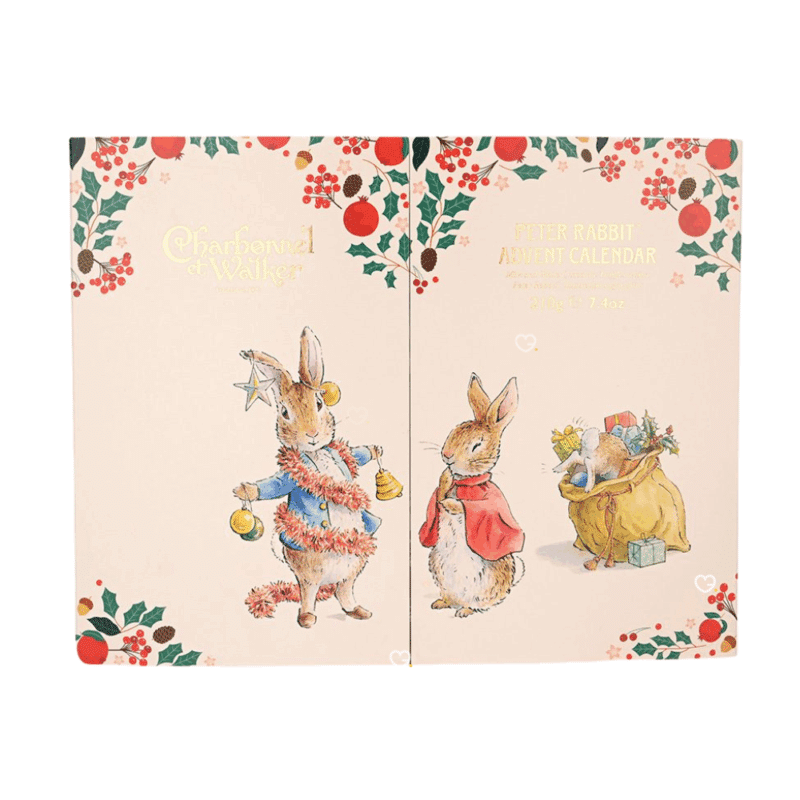 Charbonnel et Walker Advent Calendar 2025 features 210g of delicious milk and white chocolate truffles, adorned with Peter Rabbit illustrations.