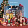 Degusta Box Advent Calendar 2025 with 24 full-sized sweet and savoury treats in a festive Christmas design.