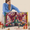 Degusta Box Advent Calendar 2025 with 24 full-sized sweet and savoury treats in a festive Christmas design.