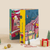 Degusta Box Advent Calendar 2025 with 24 full-sized sweet and savoury treats in a festive Christmas design.
