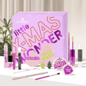Essence Advent Calendar 2025 (Little X-mas Wonder) in festive pink design with 24 limited-edition beauty surprises.