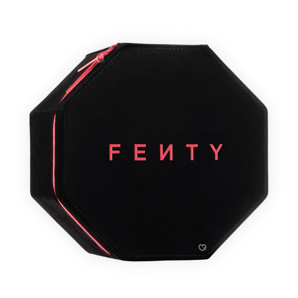 Fenty Beauty Advent Calendar 2025 with 12 mini and full-size makeup and skincare treats in festive gift packaging.