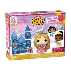 Funko POP Disney Princess Advent Calendar 2025 with 24 mini figures, display pieces, holiday accessories and cases