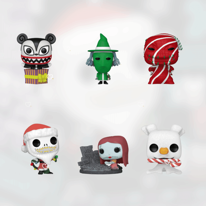Funko POP The Nightmare Before Christmas Advent Calendar 2025 with 24 mini vinyl figures of Halloween Town characters.