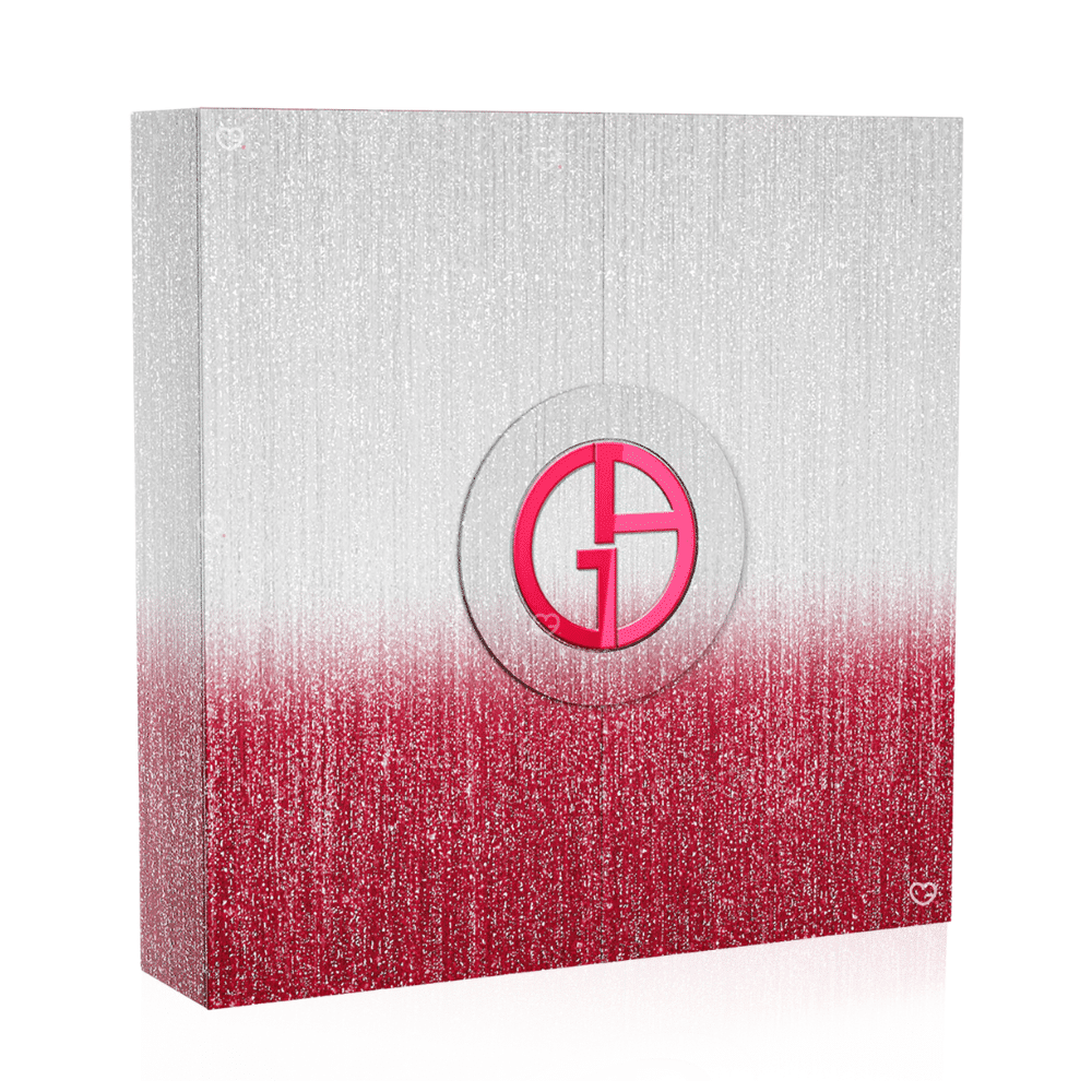 Giorgio Armani Advent Calendar 2025 with 24 luxury beauty surprises including perfumes, makeup, skincare and mirror, perfect for beauty lovers.