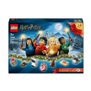 Lego Harry Potter (76456) Advent Calendar 2025 with 24 festive builds, 8 minifigures, magical creatures and 278 collectible pieces for families and fans.