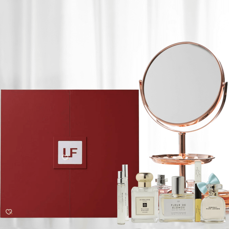 Lookfantastic Fragrance Advent Calendar 2025 in festive red holds 25 luxury minis from YSL, Marc Jacobs, Givenchy and more for beauty lovers.