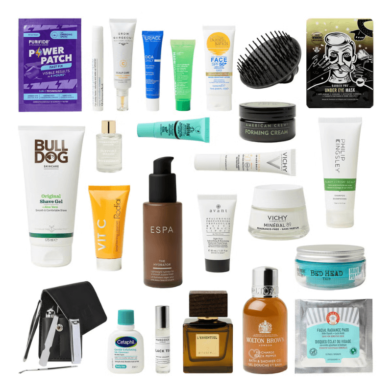 Lookfantastic Grooming Advent Calendar 2025 with 26 men’s beauty treats including skincare, haircare, body care and fragrances, perfect for style-conscious men.