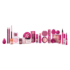 Revolution Advent Calendar 2025 in festive red box with 24 beauty treats for lips, eyes, face and tools.